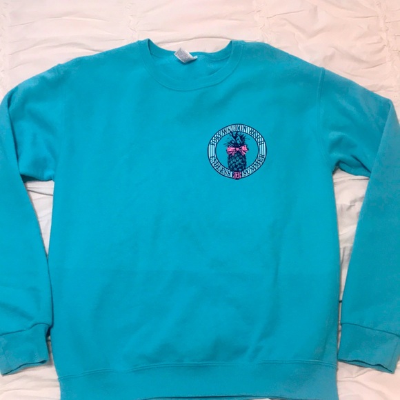 Fort Walton Beach teal crew neck sweatshirt - Picture 1 of 3